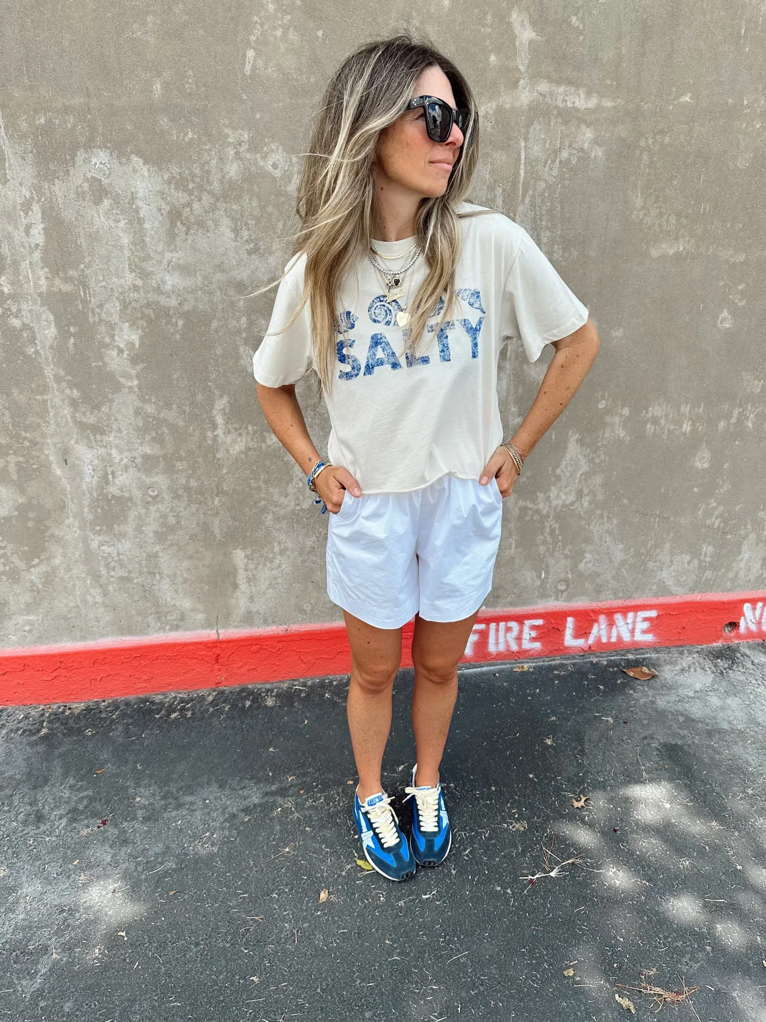 Salty Beach Cropped Tee
