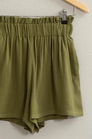 Table For Two Shorts Olive