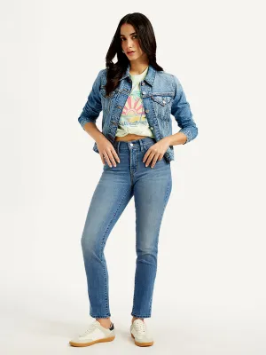 Women's Mid Rise 312 Slim Fit Blue Jeans