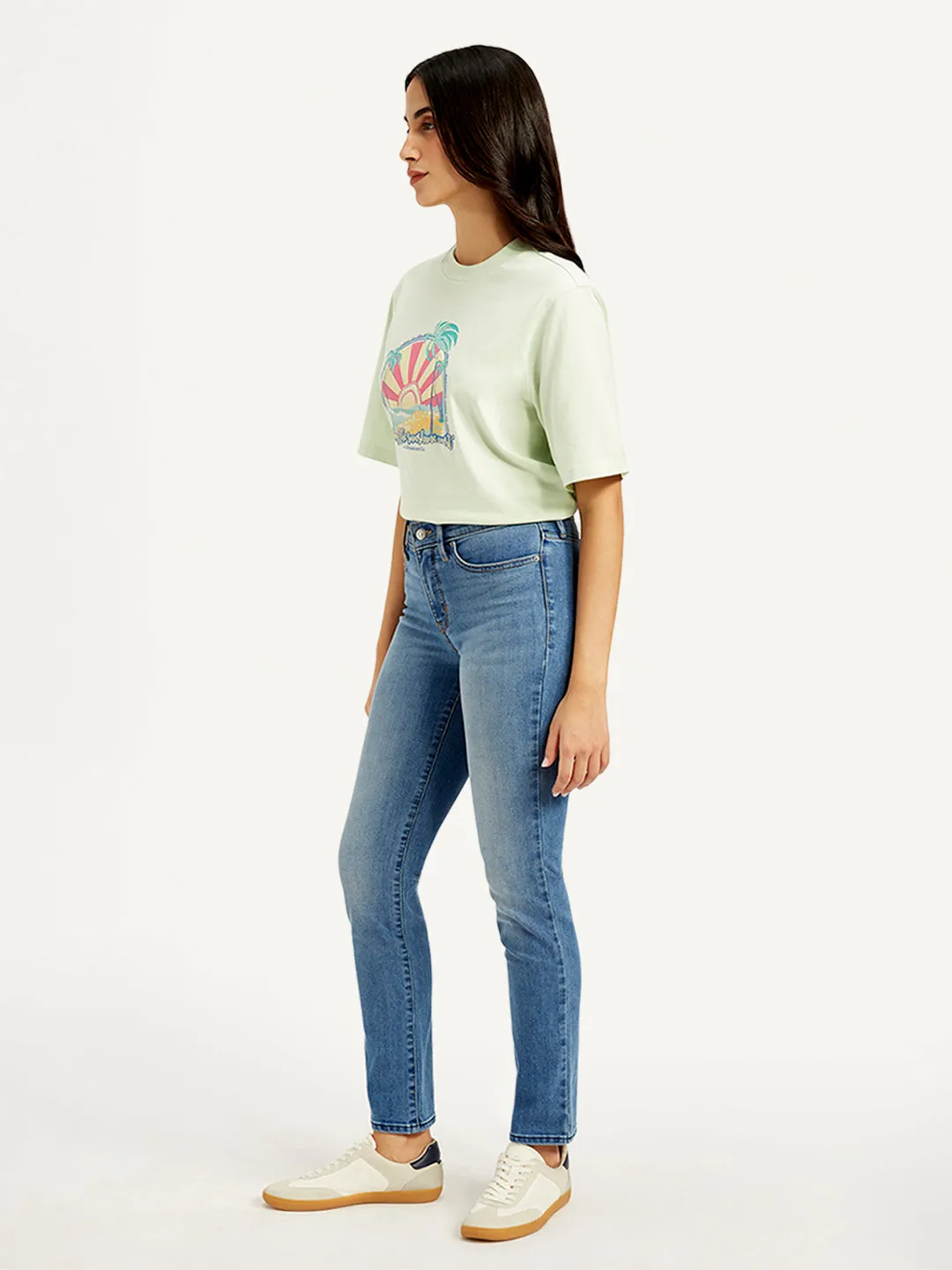 Women's Mid Rise 312 Slim Fit Blue Jeans