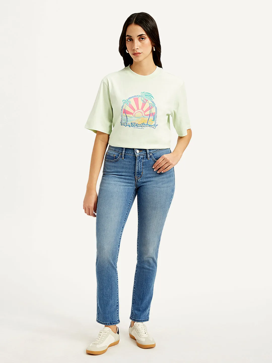 Women's Mid Rise 312 Slim Fit Blue Jeans