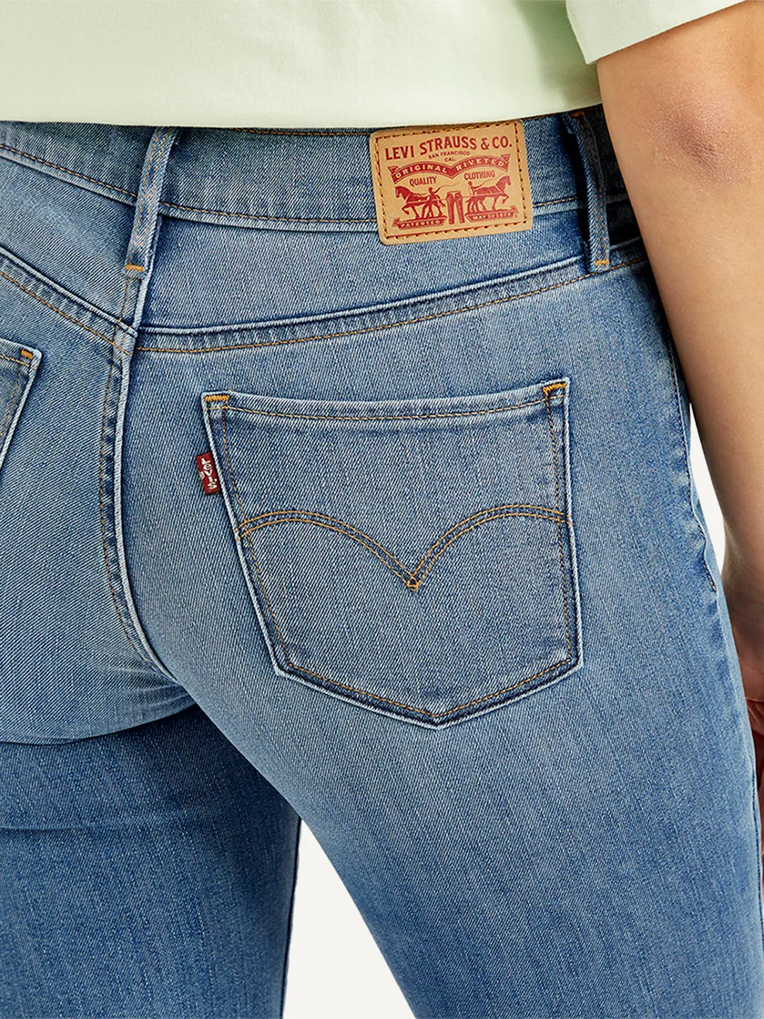 Women's Mid Rise 312 Slim Fit Blue Jeans