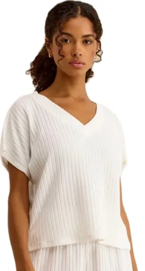 Z SUPPLY Harper Rib V Neck Top